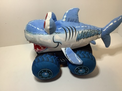 Monster Jam Truckin Pals Megalodon 12” Plush Preowned - Picture 2 of 8