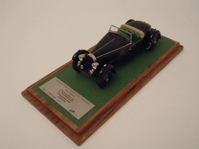 1/43 B&G/EUROLINE/EMC Bugatti Type 57 Grand Raid Roadster 1935 France Ch.# 57326 - Image 4 of 4