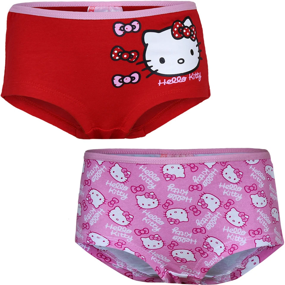Hello Kitty Unterwäsche 2er Pack Mädchen Boxershorts 92-98 104-110 116-122 #88