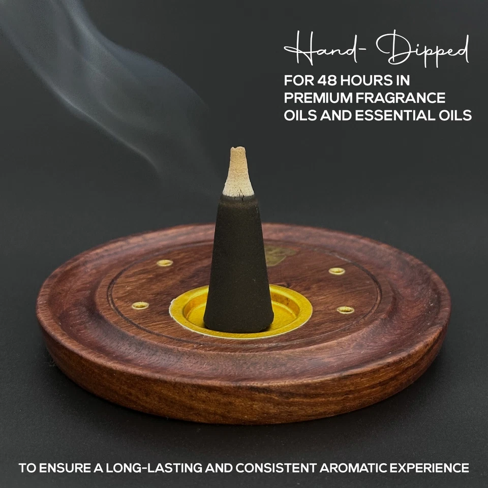 Lote de 100 conos de incienso de carbón Jumbo de 2" TOPFLOW a granel para soporte de quemador variedad Foto 3 de 4