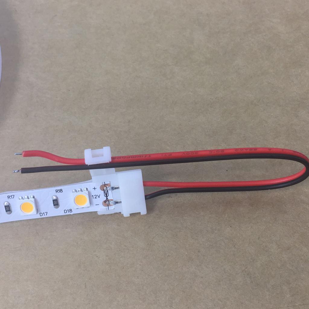 PTB Solderless LED Strip Connector Clip Wire Cable for 5050/5630 Single  Lights