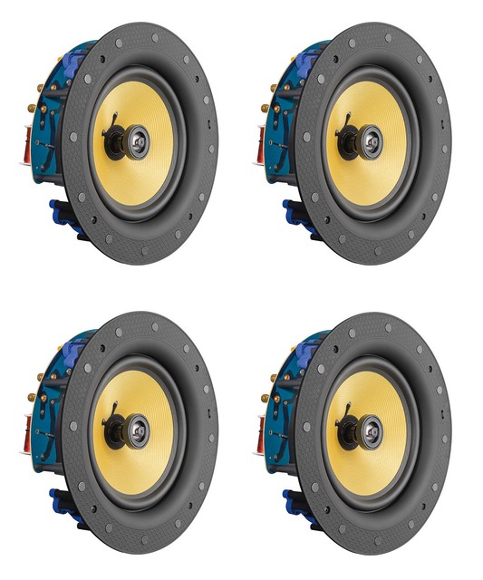 Pyle 8 Flush Mount Wall Ceiling 250w 2 Way Stereo Speakers 4