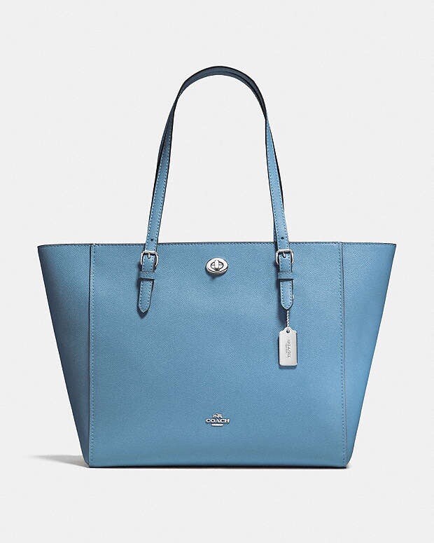 バッグ Vintage Coach Nubuck Turn Lock Bag Blue バッグ Vintage Coach Nubuck Turn Lock Bag Blue Vintage Coach