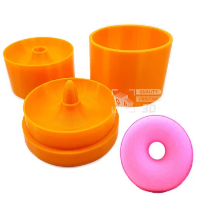 Q P QUALITY PRINTING 3D Donut Badebombenform für Hand- & Kolbenpresse - Größe 80 mm - robust - brandneu