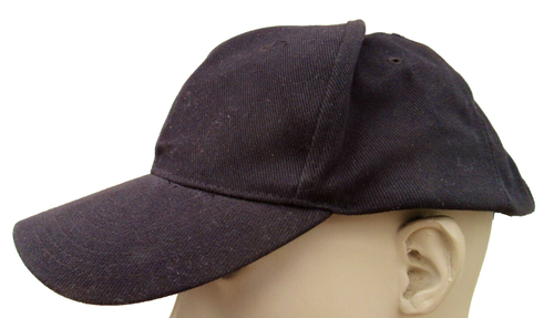 Beechfield -Unisex Black Soft Feel 6 Panel Ball Cap Curved Peak Baseball Cap S/M
