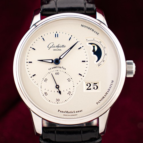 2022 Glashütte Original PanoMaticLunar 1-90-02-42-32-50 Full Set B&P Moonphase