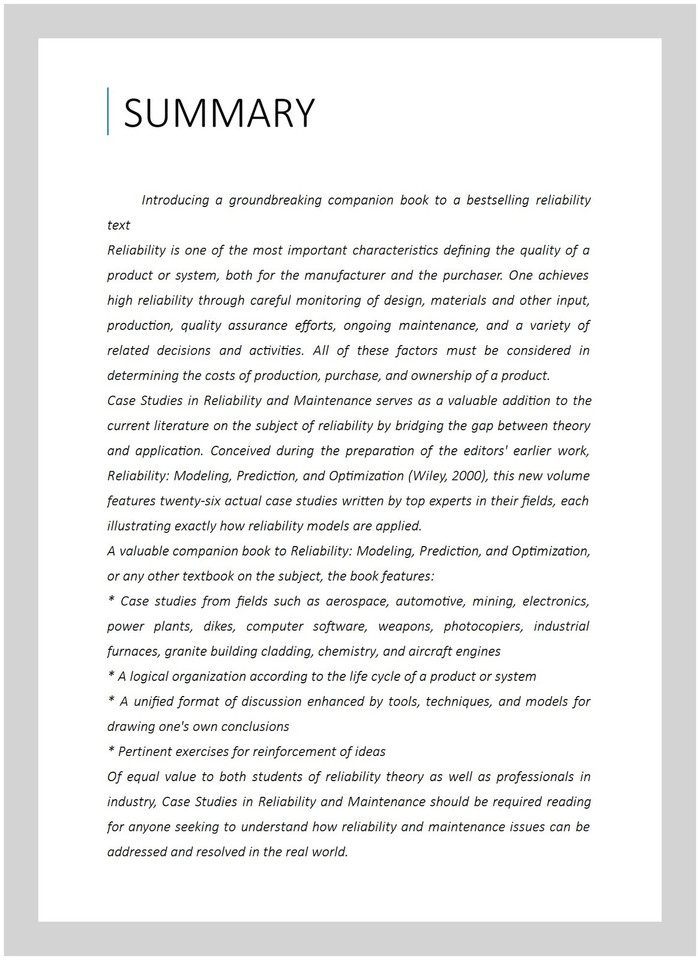 Case Studies in Reliability and Maintenance, Hardcover by Blischke ...