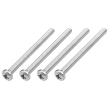 Machine Screws (M8x100mm) 4Pcs, Phillips Cross Pan Bolts 304 Stainless Steel