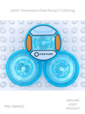 Used LEGO  Dimensions Chell Portal 2 71203 Level Pack Base Tag Only Tested