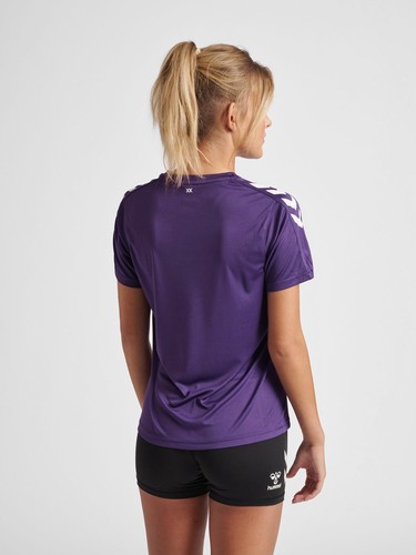 hummel Hmlcore Xk Poly Jersey S/S Donna T-Shirt, Verde, XL-XL - Foto 4 di 8