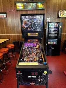 1999 SEGA HARLEY DAVIDSON Pinball Machine 1st Ed ., Plays Great!  FUN Pinball