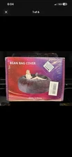 Bean Bag Cover (Cover ONLY) Big Huge Giant Chair Fluffy Soft GRAY - 5FT SEALED
