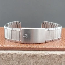 Bulova Accutron 17.2mm Flared Stainless Steel Unused Vintage Watch Band