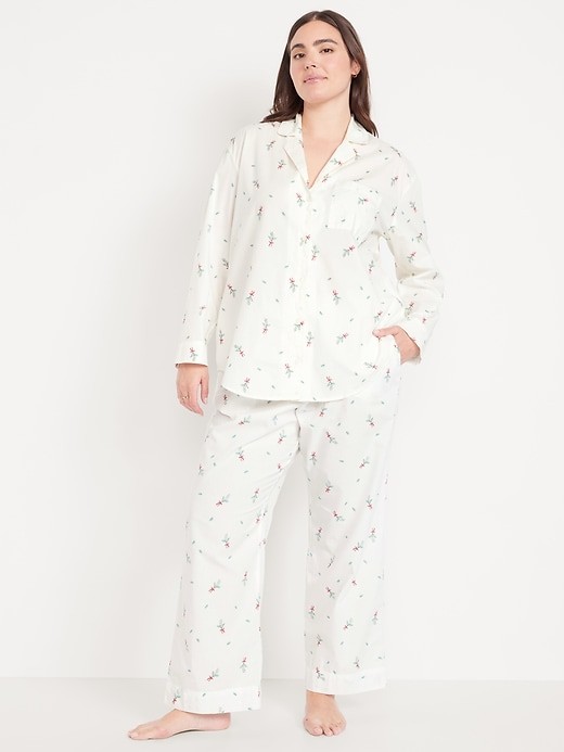 OLD NAVY by Gap ~ NWT New! Plus 3X ~ Mistletoe POPLIN COTTON 2PC Pajama PJ Set