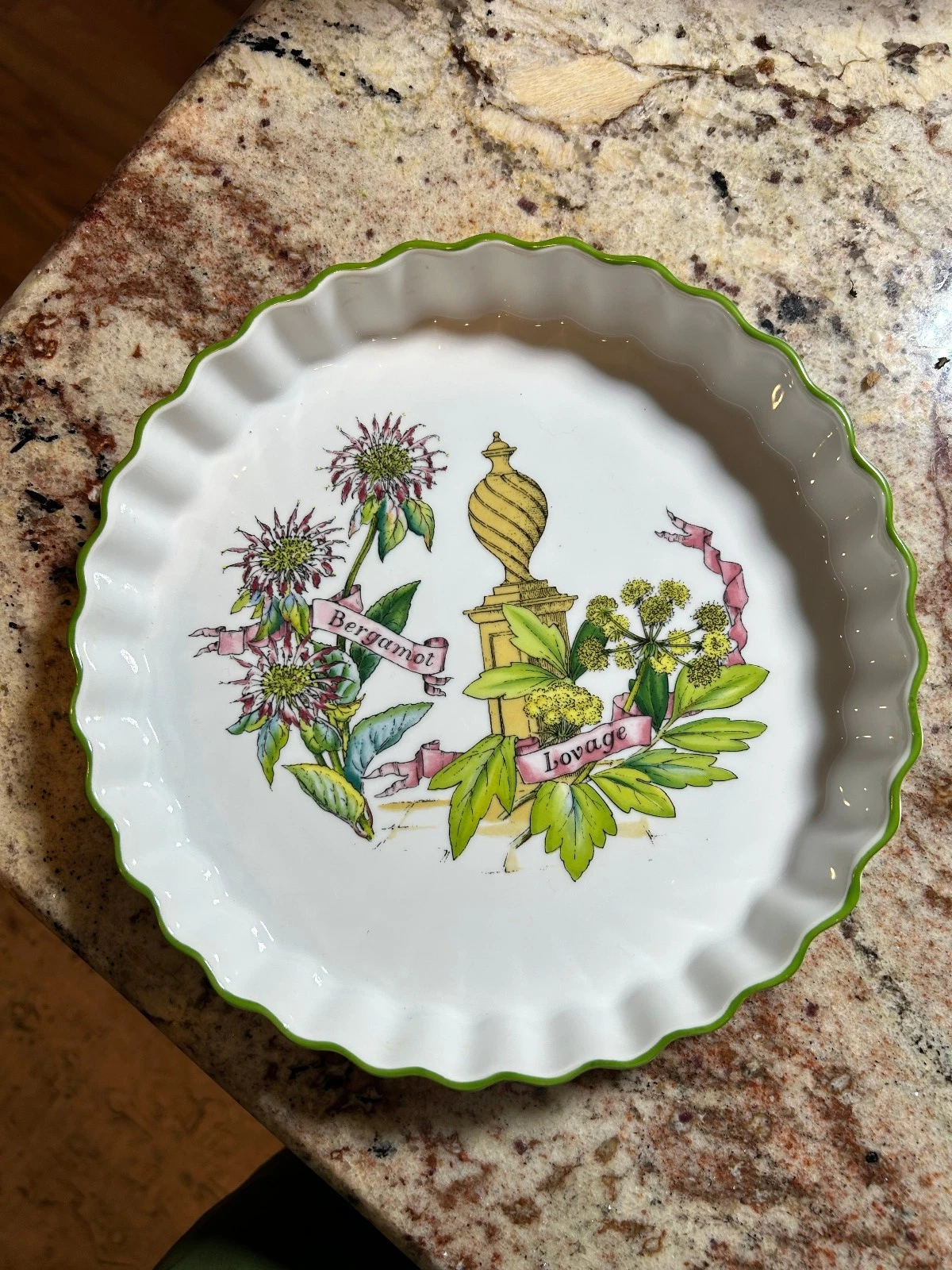 Vtg 1978 Country Kitchen By Royal Worcester England 8.75” Quiche Or Pie Dish