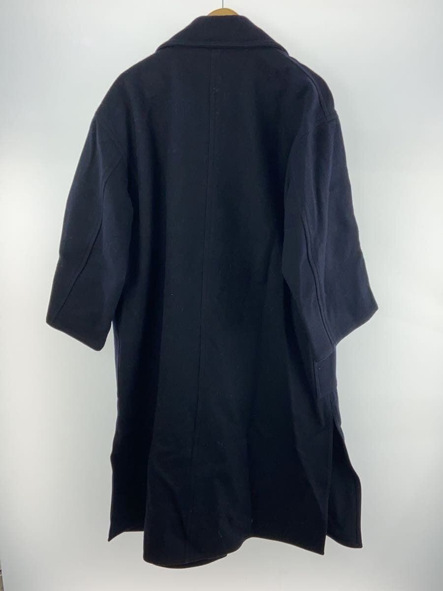 ALTRA LONDON Tradltion altro cappotto Chester 34 lana blu navy tinta unita