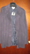 Denim & Co. XLG Faux Suede Blazer NWOT              M-855