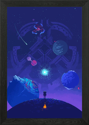 Outer Wilds gerahmtes Wandbild Poster Leinwanddruck Bild