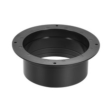Straight Duct Connector Flange ABS Plastic for 4.43Inch Dia Hose