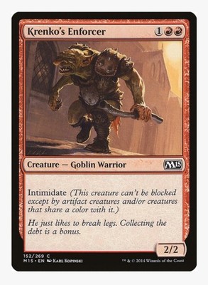 Krenko's Enforcer | Magic 2015 M15 | MTG Pauper Goblin Warrior Tribal | EDH NM