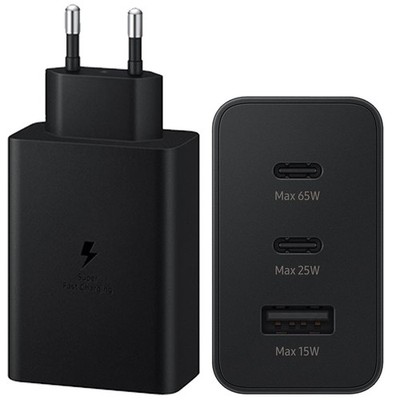 Samsung Original Power Adapter Trio - Ladegerät - 2x USB-C- und 1x USB-Anschluss
