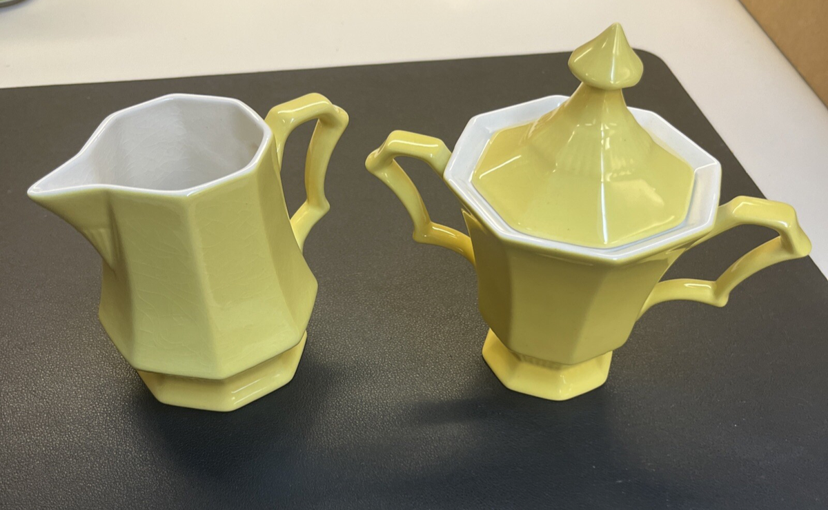 Independence Ironstone by Interpace Japan Yellow Creamer & Sugar