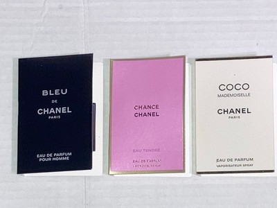 Lot Of 3: CHANEL Perfume Sample Spray 1.5 ml / 0.05 oz. Each