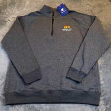Champion Santa Fe New Mexico Quarter Zip Pullover Charcoal Grey Mens Large NWT
