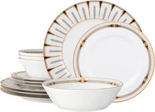 Empire Gold 12-Piece Dinnerware Set, Service for 4