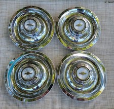 Chevy Center Caps 4 For Rally Wheels Sumbrero Flat Caps Derby Aftermarket