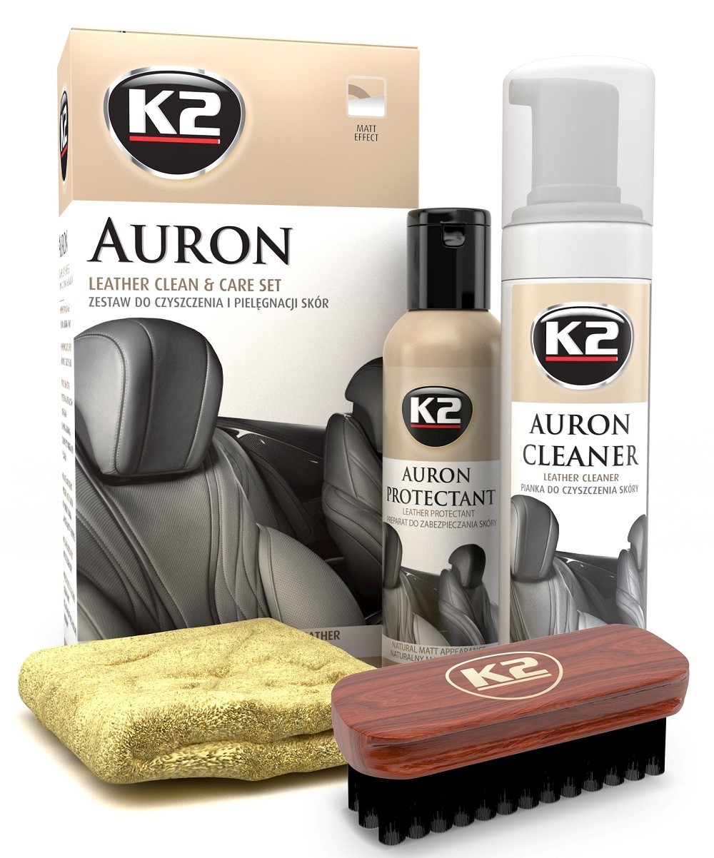 Fits K2 G420 diaper set. leather AURON K2 cleaner+protectant+brush+microfiber - Image 8