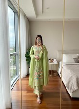 Designer Indian Pakistani top plazzo Bollywood Dress Party Wear Suit wedding