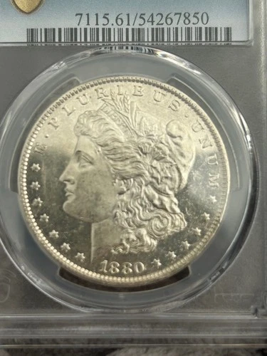 PCGS MS-61PL 1880-O Micro-o MORGAN SILVER DOLLAR.
