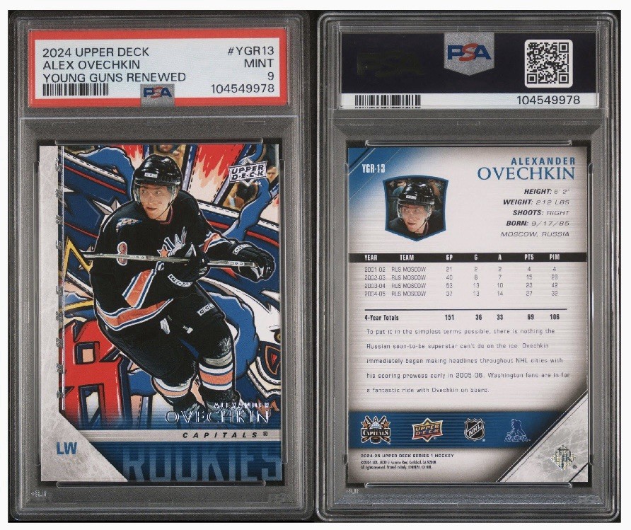 2024-25 Upper Deck Series 1 Young Guns Renewed Alex Ovechkin #YGR