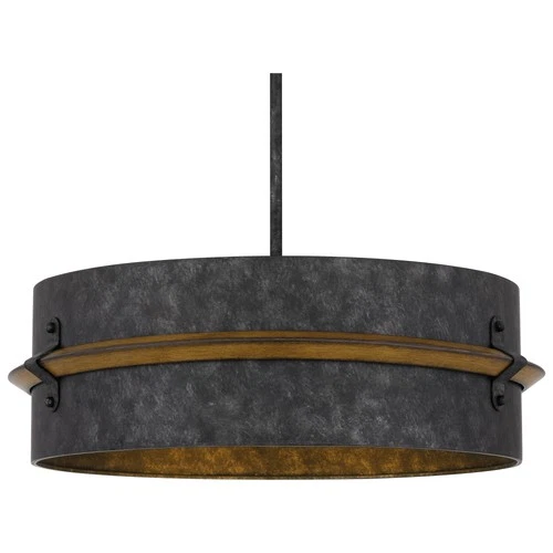 Quoizel QOP5336 Lariat 3 Light 21"W Pendant - Old Black Finish - Picture 6 of 9