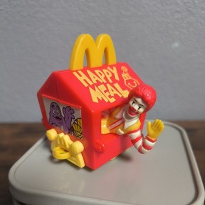 Vintage McDonalds Happy Meal Toys 1994 Happy Meal Box Train Car Ronald McDonald