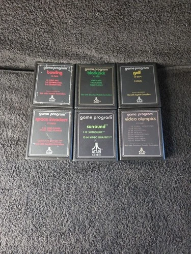 Atari 2600/ 7800 BLACK LABEL Game lot  TESTED WORKING