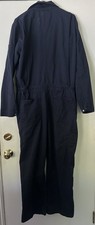 Carhartt Coveralls Mens Large Navy Blue Flame Resistant Workwear