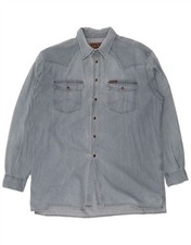Marlboro Classics Mens Denim Shirt 2XL Blue Cotton AH13