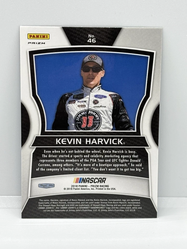 2018 Panini Prizm Prizms Camo #46 Kevin Harvick Stewart-Haas Racing - Image 2 of 2