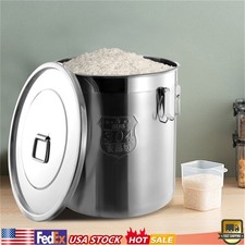 48L Stainless Steel Airtight Container Rice C...