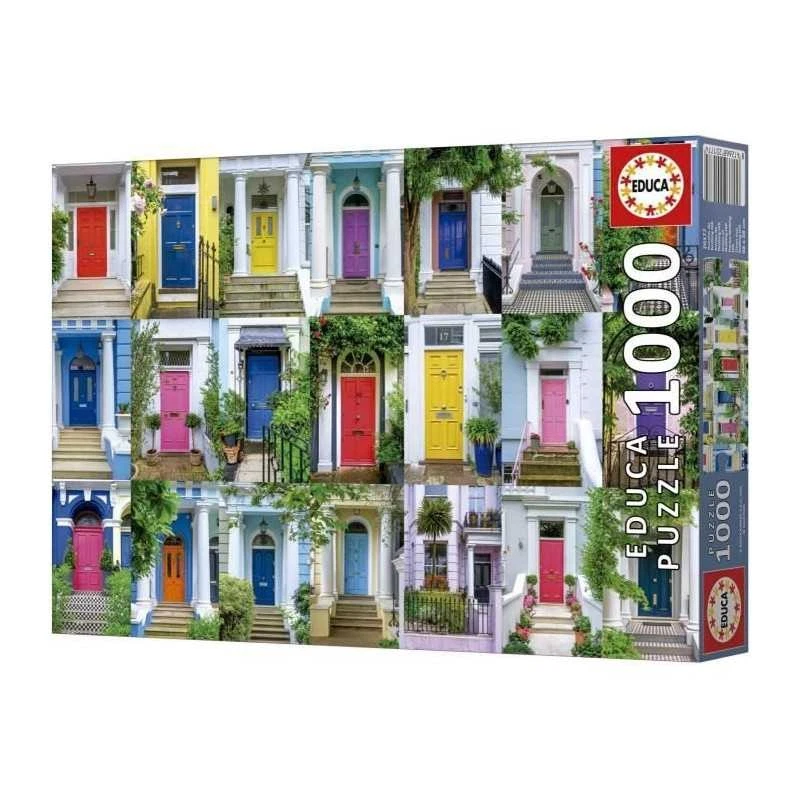 Puzzle - EDUCA - Portes de Notting Hill - 1000 pieces - Theme Architecture - 68 - Photo 3/4