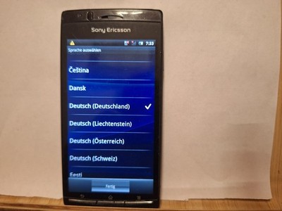 Handy Sony  Ericsson Xperia LT15i schwarz  (Ohne Simlock) Smartphone
