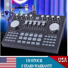 Voice Changer Sound Live Sound Card for Live Streaming Audio Mixer Broadcast