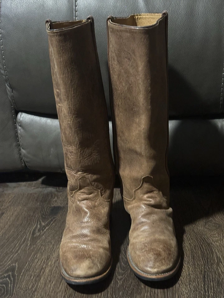 Justin Boots L3853 Brown Leather Tall Riding Boots USA Womens Size 7 Equestrian - Image 2 of 4