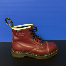 DR MARTENS Bruisers Youth Boots Sz 10B Brown Leather Combat Workwear Unisex