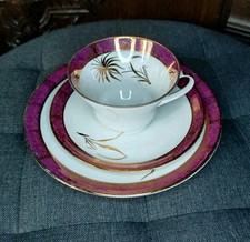 Weimar Porzellan - Kaffee Gedeck -  Sammeltasse Goldrand 