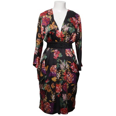 H&M Conscious Collection, Kleid, Größe: 40, Schwarz/Mehrfarbig #0rS