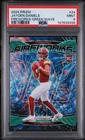 2024 Panini Prizm - Fireworks Jayden Daniels #24 Green Wave Prizm (RC) PSA 9