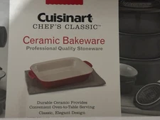 Cuisinart Red 2Qt /1.9L Medium Rectangular Baker CCB30-27R New In Box